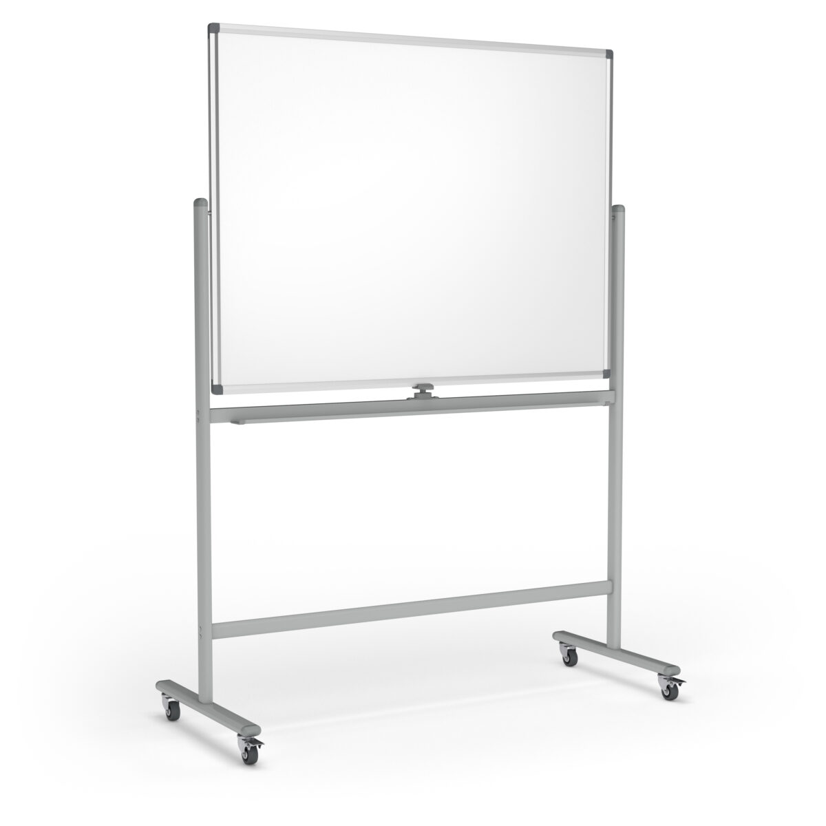 Mobile Pivoting Porcelain Whiteboard : W1285mm X H1750mm X D550mm ...