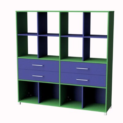 12 Cube Cubby Holes With Drawers For Classroom