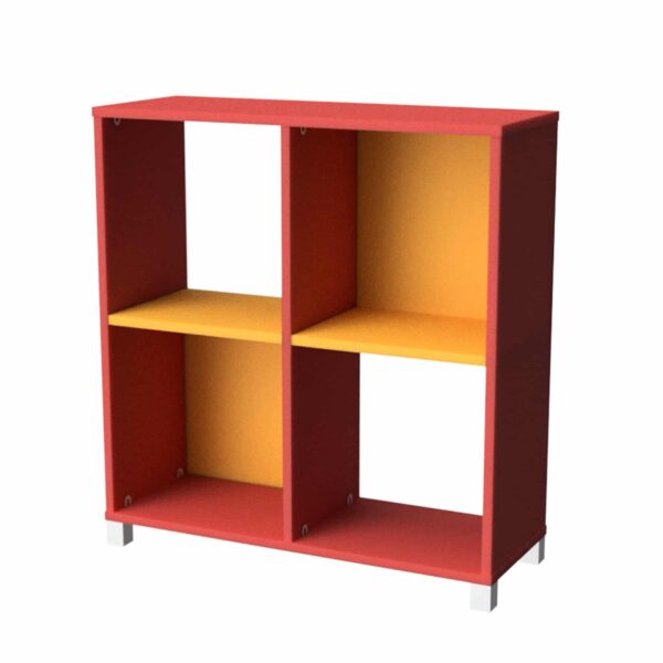 Cubby Hole 4 Cube Red Yellow 20016 RY Online Furniture NZ