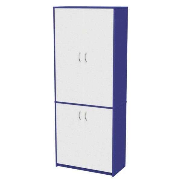 Teachers Wall Unit 800 2 Blue White Online Furniture NZ