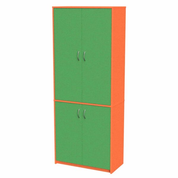 Teachers Wall Unit 800 2 Orange Green Online Furniture NZ