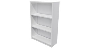 White Bookcase 3 Tier
