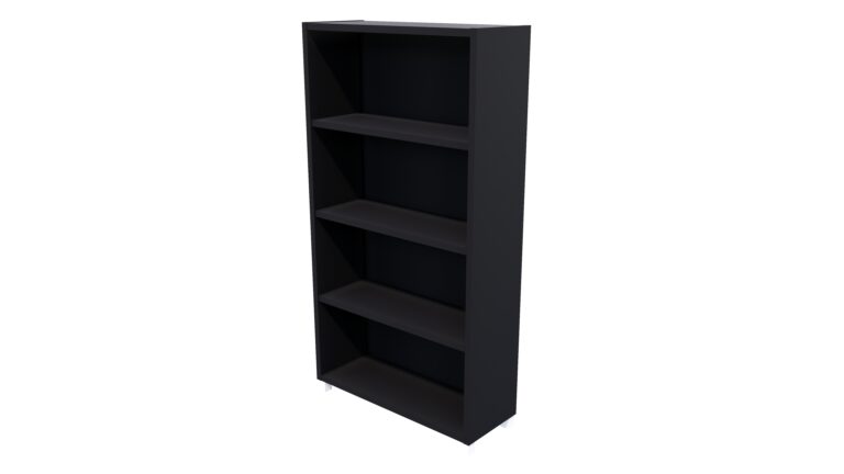 Bookcase 4 Shelf Black