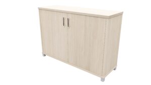 Zealand Office Credenza Cabinet 1200mm Aged Ash