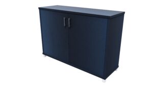 Zealand Office Credenza Cabinet 1200mm Char Blue