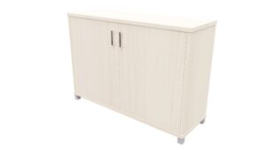 Zealand Office Credenza Cabinet 1200mm Washed Maple