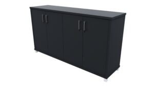 Zealand Office 1500mm Credenza With Feet Carbon