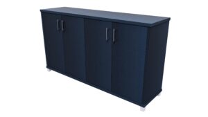 Zealand Office 1500mm Credenza With Feet Char Blue