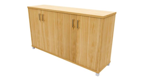 Zealand Office 1500mm Credenza With Feet NZ Tawa