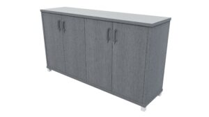 Zealand Office 1500mm Credenza With Feet New Graphite