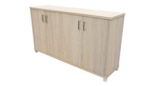 Zealand Office 1500mm Credenza With Feet Seasoned Oak