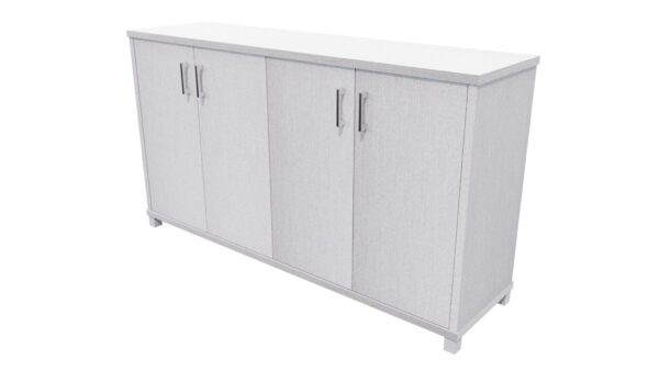 Zealand Office 1500mm Credenza With Feet Silver Haze