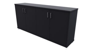 Zealand Office 1800mm Credenza With Feet Black