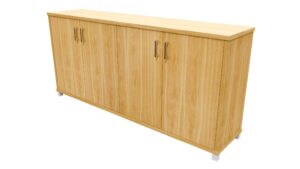 Zealand Office 1800mm Credenza With Feet NZ Tawa