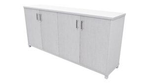 Zealand Office 1800mm Credenza With Feet Silver Haze