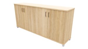 Zealand Office 1800mm Credenza With Feet Sublime Teak