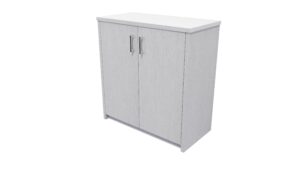 Zealand Office Credenza Storage 800mm Silver Haze