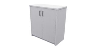 Zealand Office Credenza Storage 800mm Silver Strata