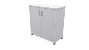 Zealand Office Credenza Storage 800mm Silver Strata