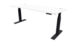 Electric Standing Desk Black Frame Nordic Pine