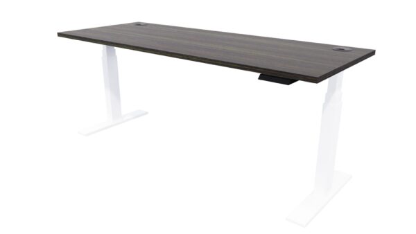 Electric Height Adjustable Standing Desk Dark Oak