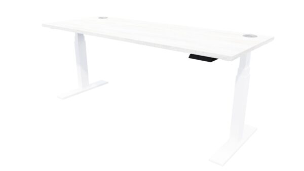 Electric Height Adjustable Standing Desk Nordic Pine