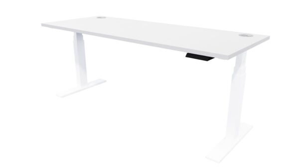 Electric Height Adjustable Standing Desk Silver Strata