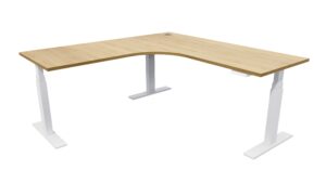 Electric Standing Desk White Frame NZ Tawa