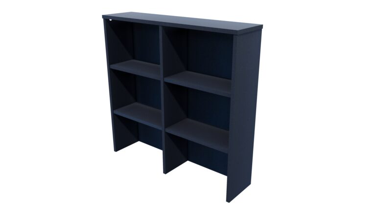 Char Blue Hutch Dresser Shelves