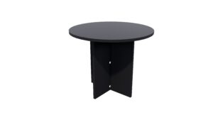 Zealand Office Furniture Black Round Meeting Table