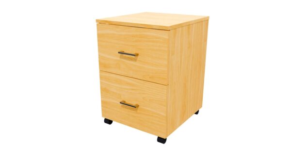 Mobile 2 File drawer Locking NZ Tawa SKU Code 10018 05 scaled Online Furniture NZ