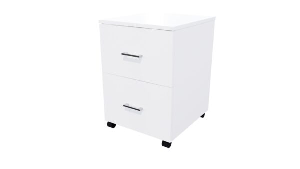 Mobile 2 File drawer Locking White SKU Code 10018 03 scaled Online Furniture NZ