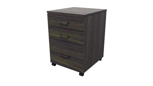 Mobile 3 Drawer Locking Dark Oak SKU Code 10019 04 scaled Online Furniture NZ