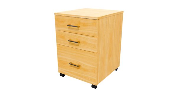 Mobile 3 Drawer Locking NZ Tawa SKU Code 10019 05 scaled Online Furniture NZ