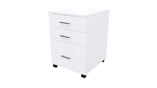 Mobile 3 Drawer Locking White SKU Code 10019 03 scaled Online Furniture NZ