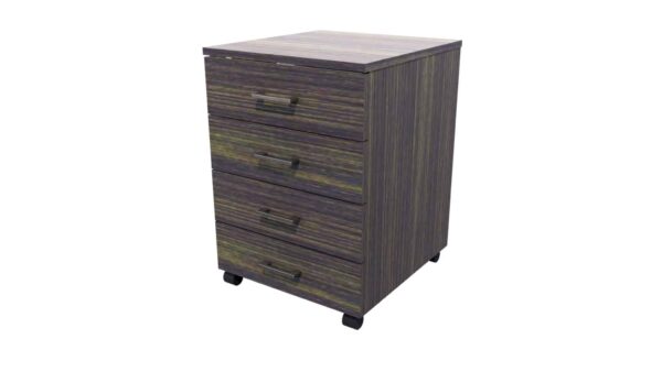 Mobile 4 Drawer Locking Dark Oak SKU Code 10020 04 scaled Online Furniture NZ