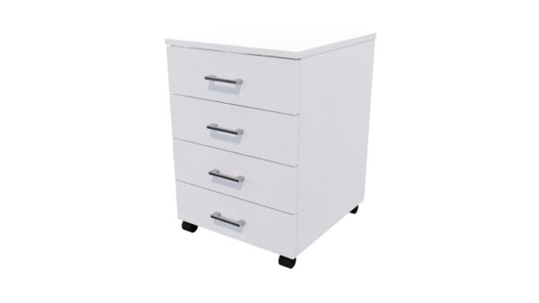 Mobile 4 Drawer Locking Silver Strata SKU Code 10020 19 scaled Online Furniture NZ