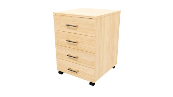 Mobile 4 Drawer Locking Sublime Teak SKU Code 10020 17 scaled Online Furniture NZ