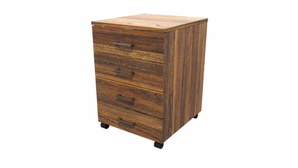 Mobile 4 Drawer Locking Tasman Elm SKU Code 10020 09 scaled Online Furniture NZ