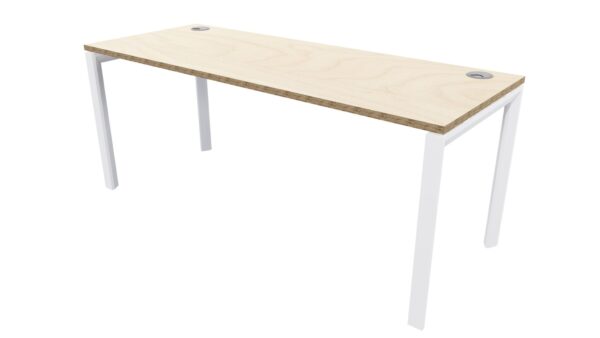 Novah Desk White Frame - Premium Ply