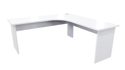 Zealand Corner Desk Workstation 1800mm White