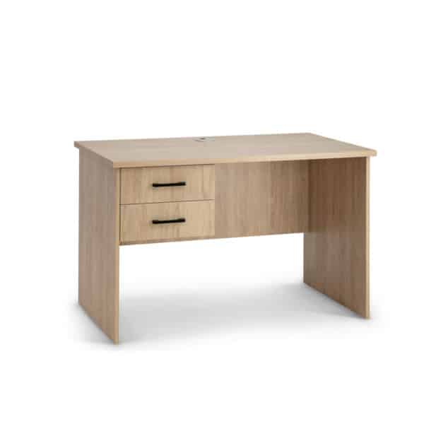Zealand Office Furniture Oki Straight Desk with 2 Drawer Unit