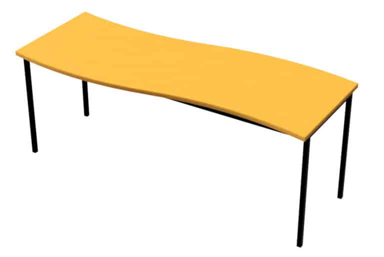 Large Yellow Table For Group Crafts & Art